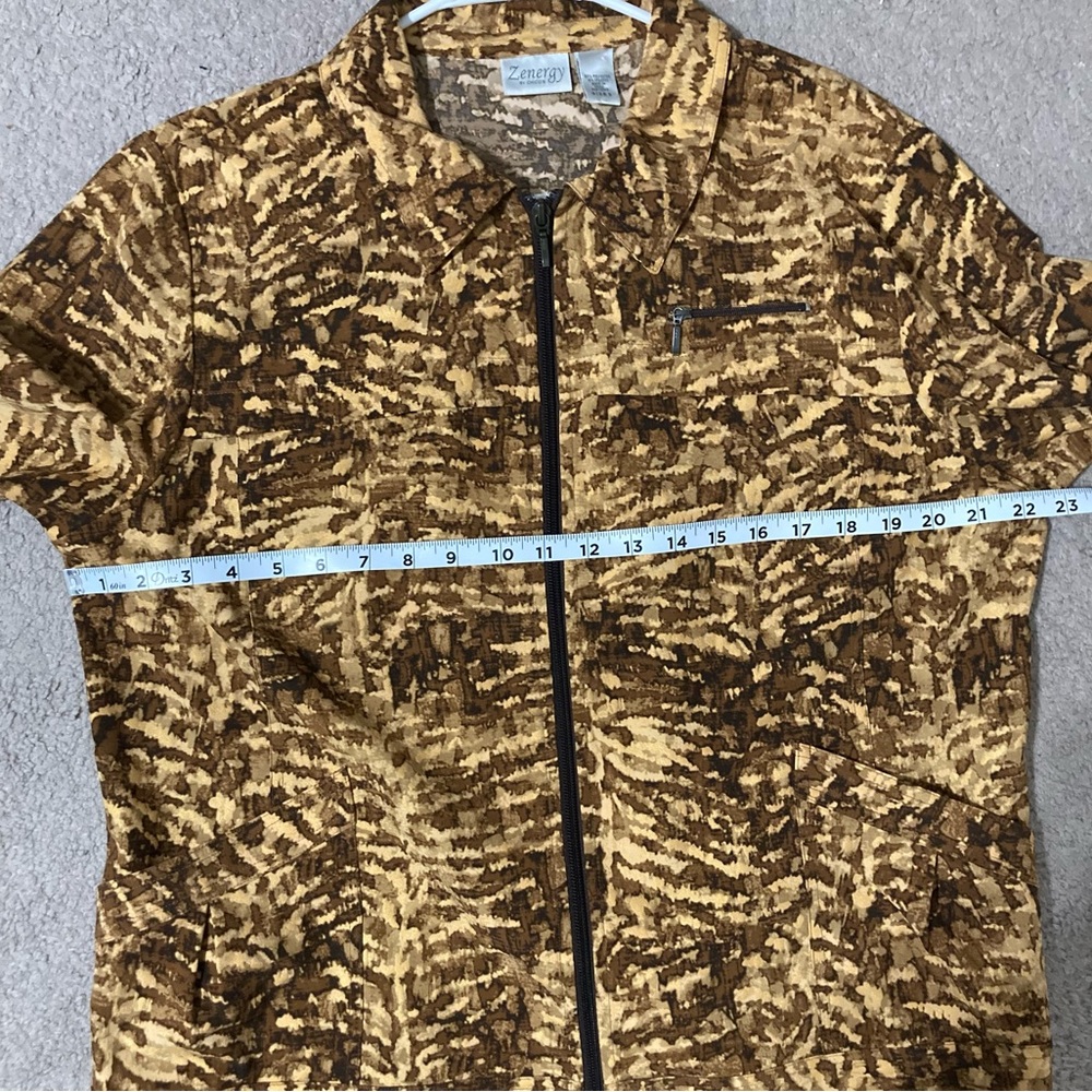 Zenergy by Chicos Multicolored Outdoor Lightweight Longsleeve Shirt Size 3 - Picture 10 of 11